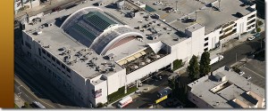 Ariel view of a finished Torch Applied commercial roof.