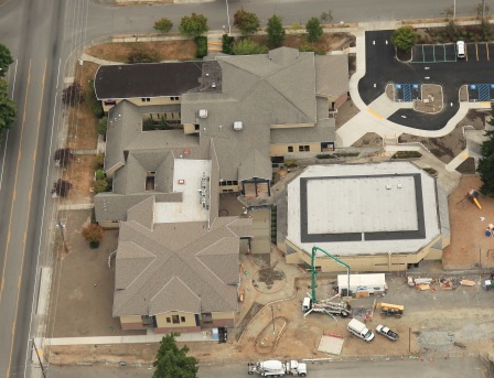 Aerial view of St Luke's Lutheran Church Roof.