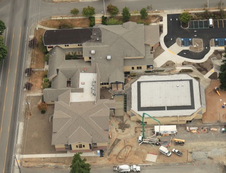 Aerial view of St Luke's Lutheran Church Roof.